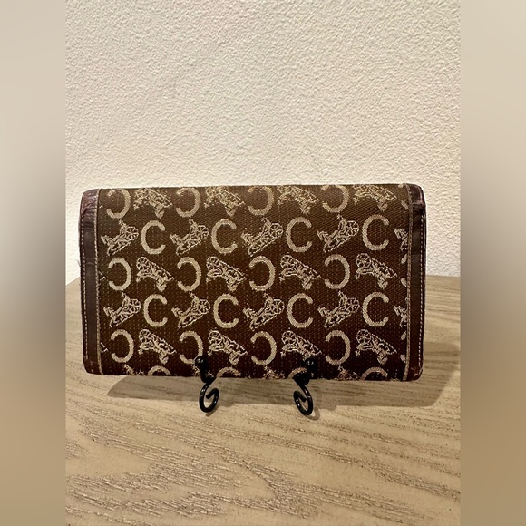 Vintage Celine Carriage Tri-Fold Long Wallet - Picture 2 of 9